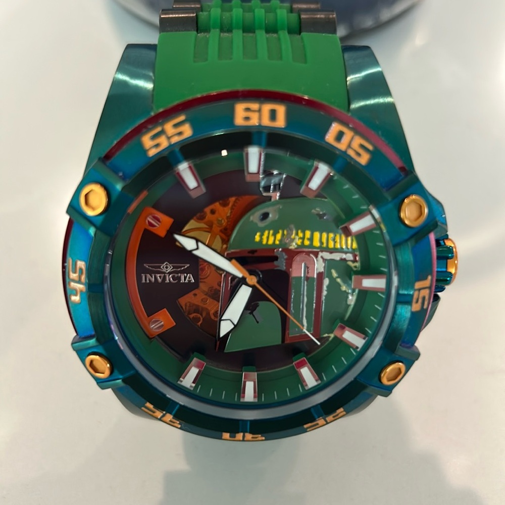 Invicta Star Wars Boba Fett Black/Green Men's Watch - 31690 52 mm
